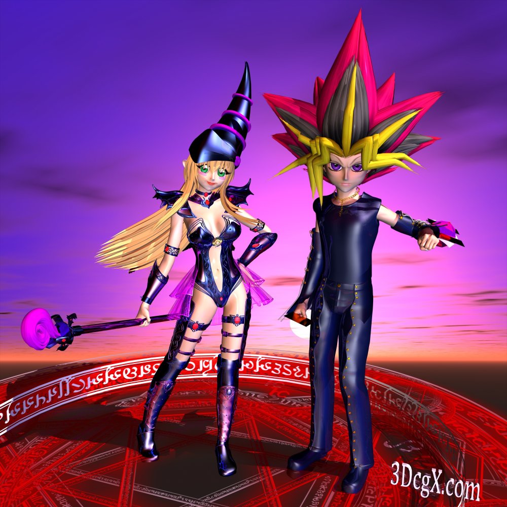 Yugioh and Black Magician Girl